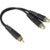 Klotz AYU-9 Y-adapter voor mono RCA-signalen 0,2 meter Klotz AYU-9 Y-adapter voor mono RCA-signalen 0,2 meter