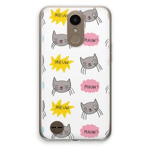 Meow: LG K10 (2017) Transparant Hoesje