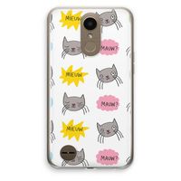 Meow: LG K10 (2017) Transparant Hoesje
