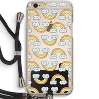 Regenboog: iPhone 6 / 6S Transparant Hoesje met koord