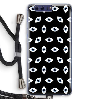 Eyes pattern: Honor 9 Transparant Hoesje met koord