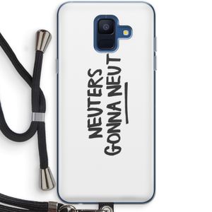 Neuters: Samsung Galaxy A6 (2018) Transparant Hoesje met koord
