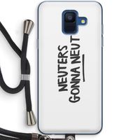 Neuters: Samsung Galaxy A6 (2018) Transparant Hoesje met koord