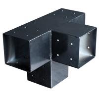 Paalverbinder 4-weg T-model t.b.v. 15 cm paal Tuindeco - Tuindeco