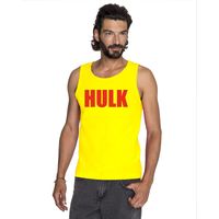 Hulk worstelaar tanktop / hemdje geel met rood voor mannen 2XL  -