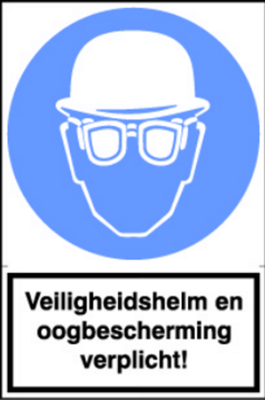 Vh. helm en oogbes.verplicht!
