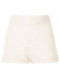 Onefifteen short en maille à taille haute - Blanc