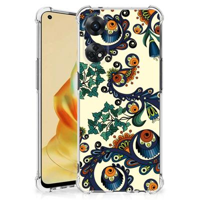 Anti Shock Case OPPO Reno8 T 4G Barok Flower Anti Shock Case OPPO Reno8 T 4G Barok Flower