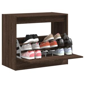 VidaXL Schoenenkast 80x42x69 cm bewerkt hout bruin eikenkleur
