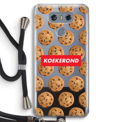 Koekerond: LG G6 Transparant Hoesje met koord