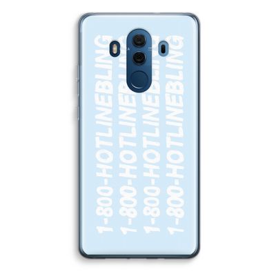 Hotline bling blue: Huawei Mate 10 Pro Transparant Hoesje