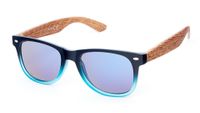 Kost zonnebril Wayfarer unisex blauw/transparant (20 191) - thumbnail