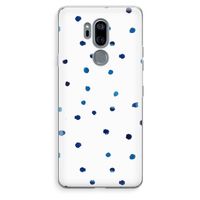 Blauwe stippen: LG G7 Thinq Transparant Hoesje