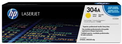 HP toner 304A, 2 800 pagina&apos;s, OEM CC532A, geel
