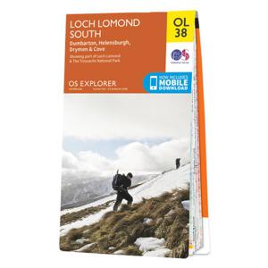 Wandelkaart - Topografische kaart OL38 OS Explorer Map Loch Lomond Sou