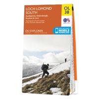 Wandelkaart - Topografische kaart OL38 OS Explorer Map Loch Lomond South | Ordnance Survey - thumbnail