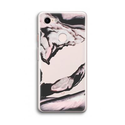 Roze stroom: Google Pixel 3 Transparant Hoesje