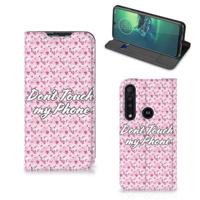 Motorola G8 Plus Design Case Flowers Pink DTMP