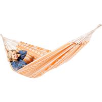 Tweepersoons hangmat - 350x160cm - OranjeRoze - 160kg draagkracht- 100% katoen - binnen & buiten Tweepersoons hangmat - 350x160cm - OranjeRoze - 160kg draagkracht- 100% katoen - binnen & buiten