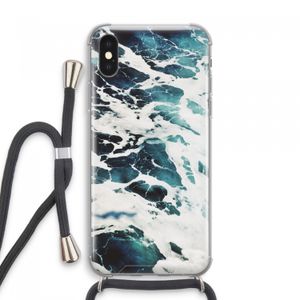 Golven: iPhone XS Max Transparant Hoesje met koord