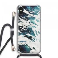 Golven: iPhone XS Max Transparant Hoesje met koord