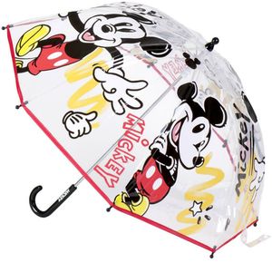 Disney Mickey Mouse kinderparaplu - transparant - D71 cm   -