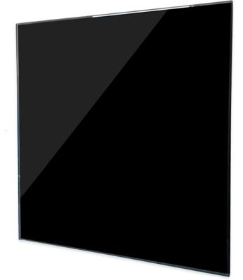 Design Ventilatierooster Vierkant (afvoer & Toevoer) Ø125mm - Vlak Glas - Glans Zwart