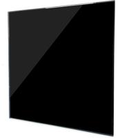 Design Ventilatierooster Vierkant (afvoer & Toevoer) Ø125mm - Vlak Glas - Glans Zwart