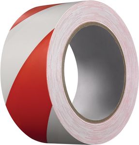 Kip Waarschuwingslint | PVC | rood/wit | lengte 33 m | breedte 50 mm | wiel | 36 stuks - 339-58 339-58