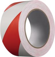 Kip Waarschuwingslint | PVC | rood/wit | lengte 33 m | breedte 50 mm | wiel | 36 stuks - 339-58 339-58 - thumbnail