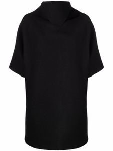 Raf Simons robe en maille à logo brodé - Noir