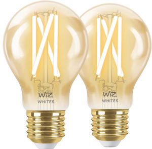 WiZ Smart Filament lamp Standaard Goud 2-pack - Warm tot Koelwit Licht - E27