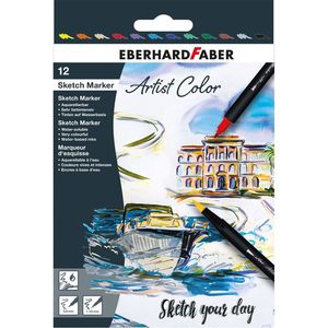 Eberhard Faber 558212 markeerstift 12 stuk(s) Meerkleurig