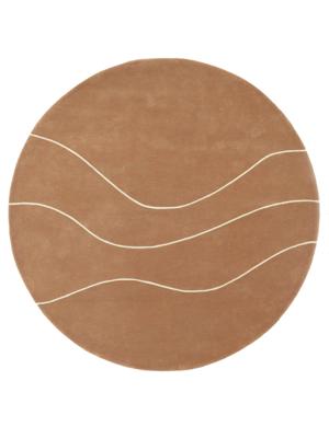 MOMO Rugs Studio - Rebellenclub Abstract en verfijnd Flow of Nature Rond - 200 cm Rond Vloerkleed