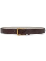 Brunello Cucinelli ceinture en cuir à boucle - Marron