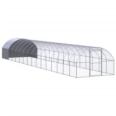 Kippenren 3x16x2 m gegalvaniseerd staal
