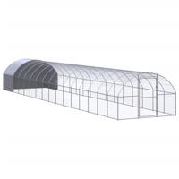 Kippenren 3x16x2 m gegalvaniseerd staal