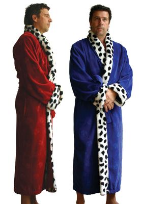 Funky badjas koningsmantel-blauw-l/xl