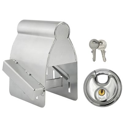 Proplus Aanhanger dissel slot - met discusslot van 80 mm - verzinkt staal