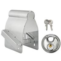 Proplus Aanhanger dissel slot - met discusslot van 80 mm - verzinkt staal