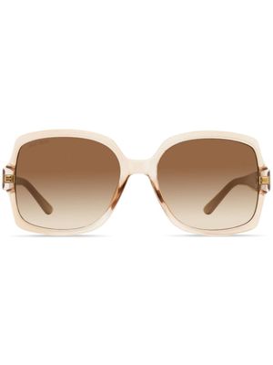 Jimmy Choo Eyewear lunettes de soleil Sammi à monture carrée - Marron