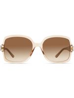 Jimmy Choo Eyewear lunettes de soleil Sammi à monture carrée - Marron