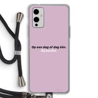 gij beslist: OnePlus 9 Transparant Hoesje met koord
