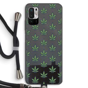 Weed: Xiaomi Redmi Note 10 5G Transparant Hoesje met koord