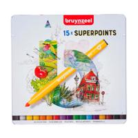 Bruynzeel viltstiften superpunt, 15st. Bruynzeel viltstiften superpunt, 15st.