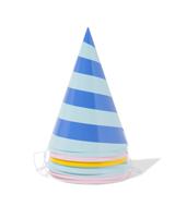 HEMA Feesthoedjes strepen - 8 stuks (multicolor)