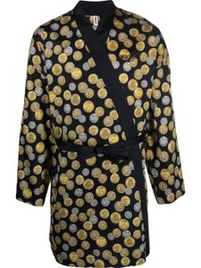 Moschino peignoir en coton à imprimé graphique