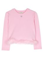 TWINSET Kids t-shirt à plaque logo - Rose