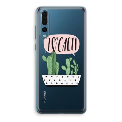 I love cacti: Huawei P20 Pro Transparant Hoesje