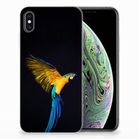 Apple iPhone Xs Max TPU Hoesje Papegaai - thumbnail